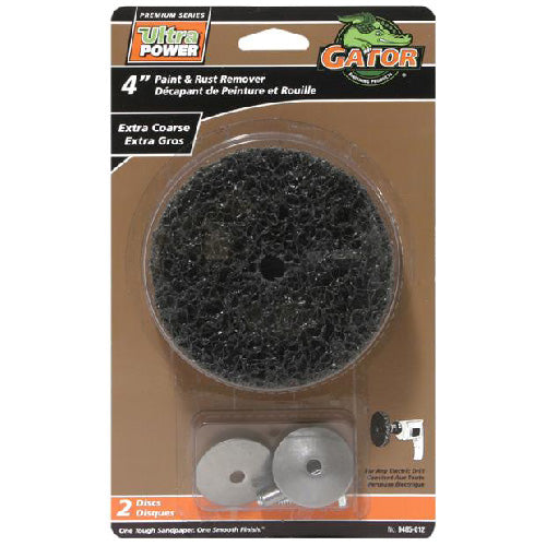 Gator Ultra Power Sandpaper Discs - Extra Coarse Grade - 4-in dia - 2 Per Pack - Pack