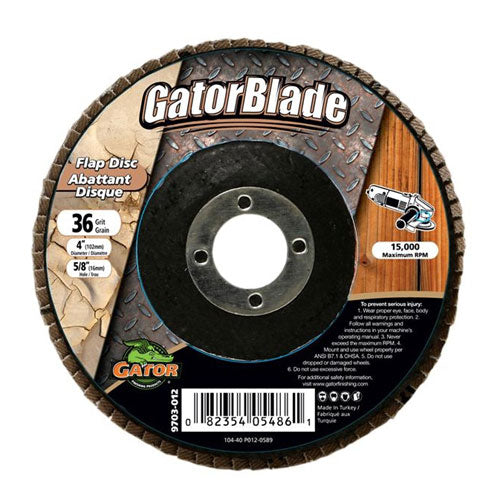 Sanding disk - 4"x5/8" - Grit 36 - Each