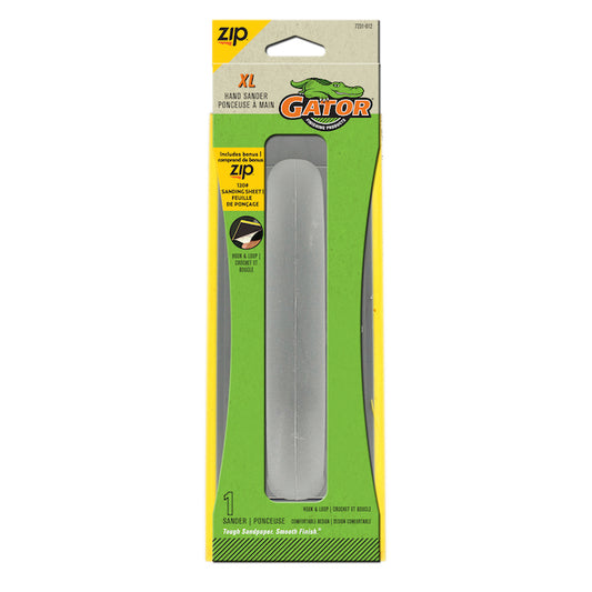 Gator ZipXL Hand Sander - Hook and Loop - 120-Grit - 11 1/4-in L x 3 1/2-in W - Each