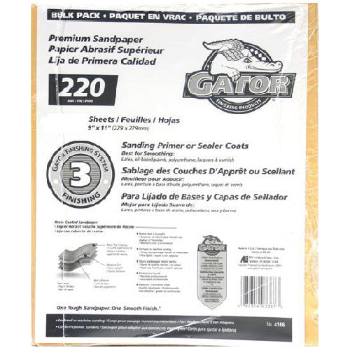 Fine Premium Sandpaper 220 Grit - 120/Pack - Pack