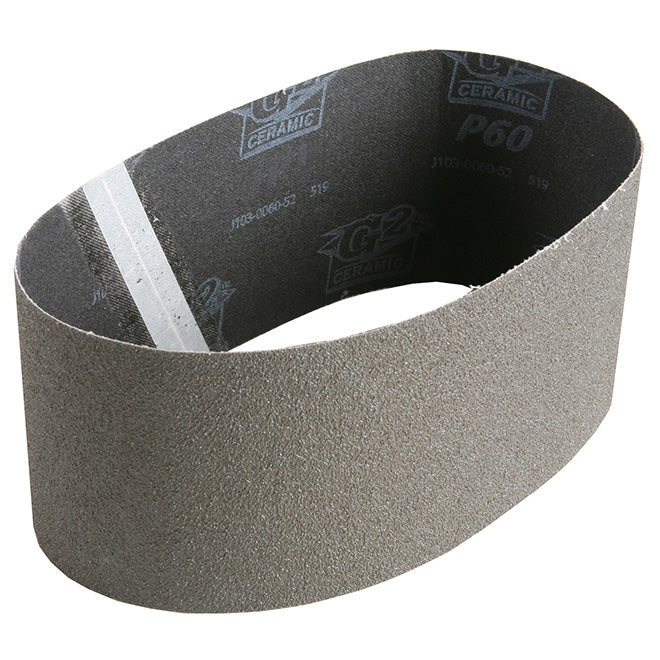 ShopSmith Ceramic Bi-Directional Sanding Belt - 3-in x 18-in - 80 Grit - Poly-Cloth Backing - Kevlar-Reinforced Joint - Each