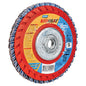 Norton Grinder Flap Disc - Ceramic and Zirconia Alumina - 40 Grit - Type 27 - 5/8-in Arbour x 5-in Diameter - Each