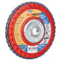 Norton RedHeat Type 27 Ceramic and Zirconia Abrasive Flap Disc - 5-in Dia - 5/8-11-in Arbor - 60 Grit - Each