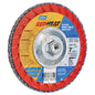 Norton RedHeat Type 27 Ceramic and Zirconia Abrasive Flap Disc - 7-in Dia - 5/8-11-in Arbor - 40 Grit - Each