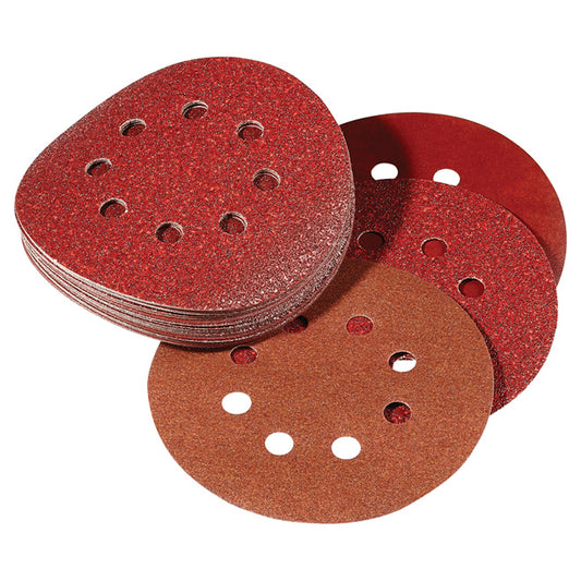 Gator Sanding Disc Kit - 5-in Dia - 8 Holes - Multi-Grade - Aluminum Oxide - 24 Per Pack - Pack