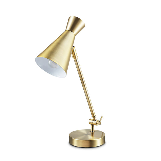 Catalina Adjustable Cone Desk Lamp with Metal Shade 19.75-in-
