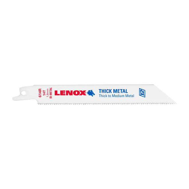 Lenox Power Blast Series Reciprocating Saw Blades - 6-in L - 14 TPI - 5 Per Pack - Each