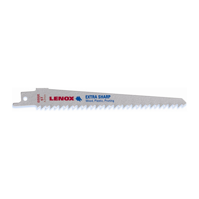 Lenox Reciprocating Saw Blade - Bi-Metal - 6-in L - 24 TPI - Efficient Cutting - Each