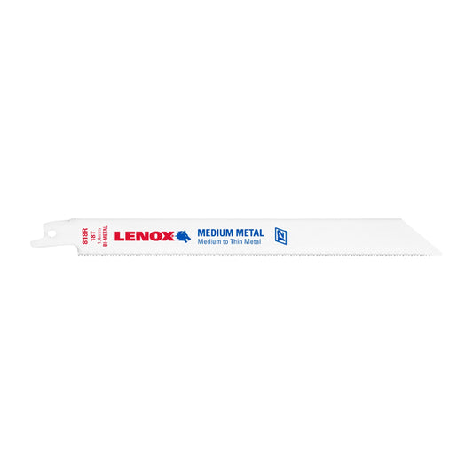 Lenox Reciprocating Thin Saw Blade - Bi-Metal - 8-in L - 18 TPI - Metal Cutting - Each