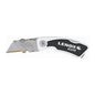 Lenox Multipurpose Utility Knife - 4-in - Aluminum and Rubber - Black and Silver - Each