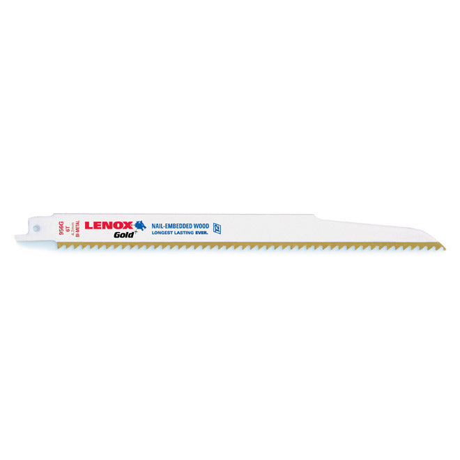 Lenox Gold Power Arc Wood Reciprocating Saw Blades - 6-in L x 3/4-in W - 6 TPI - 5 Per Pack - Each