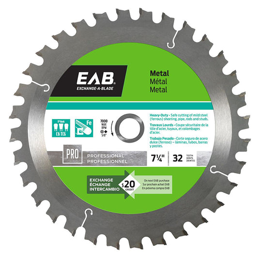 EAB Professional Series Cabinetry Circular Saw Blade -Carbide Steel - 7/14-in - 32 Tooth - Each