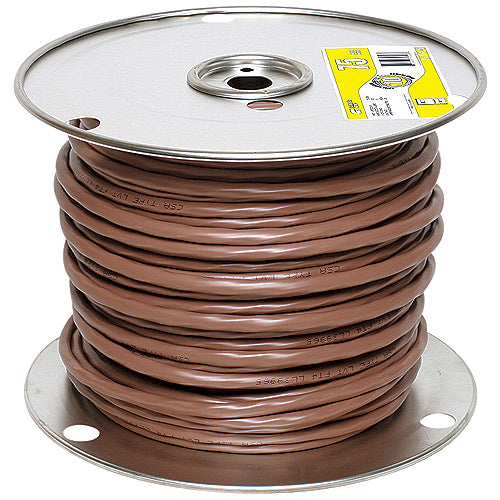 Southwire 18-Gauge 5-Conductor Copper LVT Electric Wire - Brown PVC Jacket - 75-m-Roll