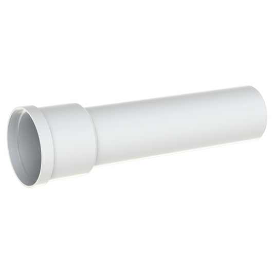 Saniflo White ABS and TPE Toilet Extension Pipe - 18-in -