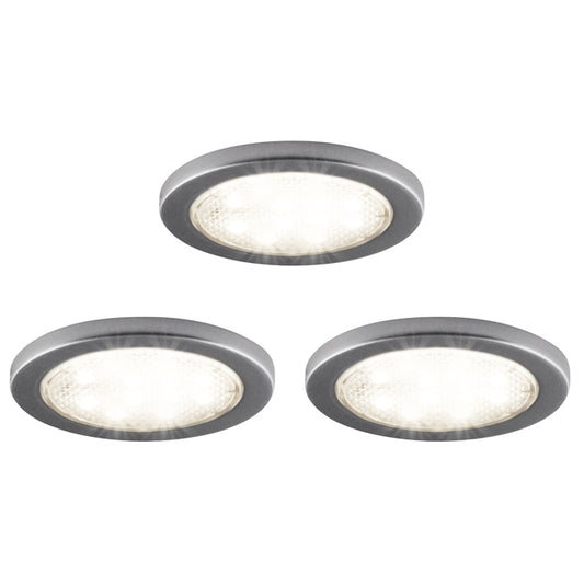 Bazz Under Cabinet LED Puck Lights - Plug-In - 2 1/4-in - 3-Pack-