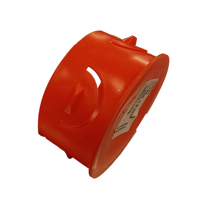 Big O Corrugated End Cap Insert - Polyethylene - Orange - 4 1/2-in dia x 2-in L - Each