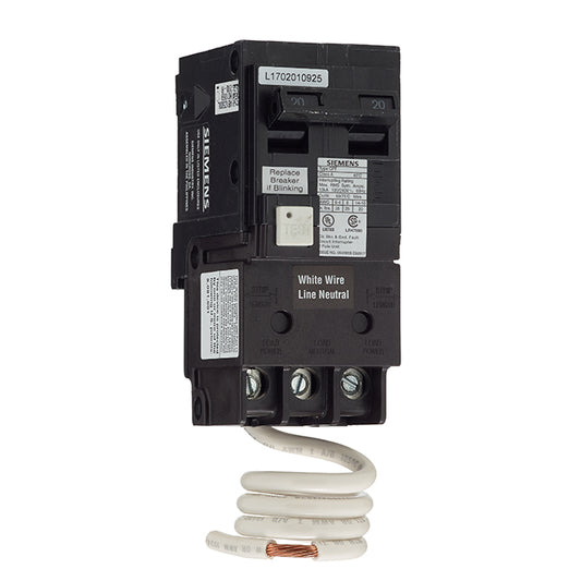 2-Pole 120/240 V AC GFCI Circuit Breaker - 20 A Rated-Each