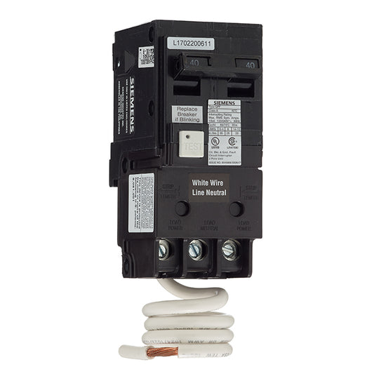 2-Pole 120/240 V AC GFCI Circuit Breaker - 40 A Rated-Each