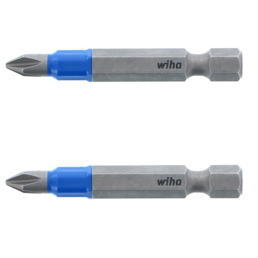 Wiha TerminatorBlue Impact Steel #1 Phillips Screwdriver 2-Bit Set - 2-in - Pack