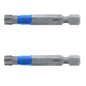 Wiha TerminatorBlue 2-in T40 Torx Steel Impact Driver Bits - 2 Pieces - Pack