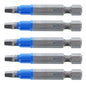 Wiha TerminatorBlue 2-in #2 Square Impact Screwdriver Bit Set - Steel - 5/Pack - Pack