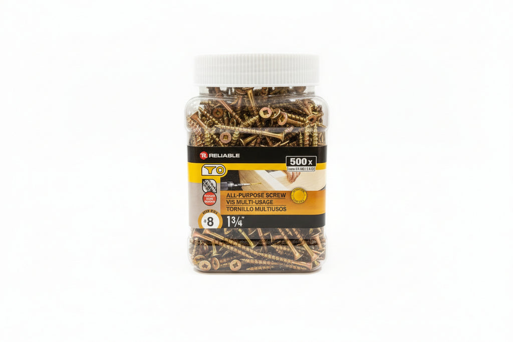 All Purpose Screws #8 1 1/2", 1 3/4", 2 1/2"