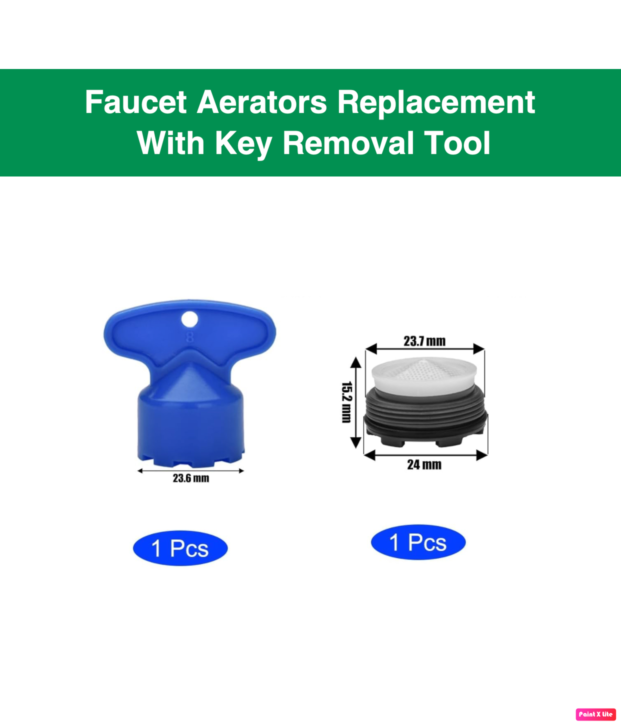 Faucet Aerators Replacement With Key Removal Tool 24 mm