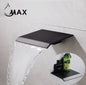 Roman Tub Waterfall Spout Single Handel Wall Mounted With Movable Spryer Handheld Matte Black Finish