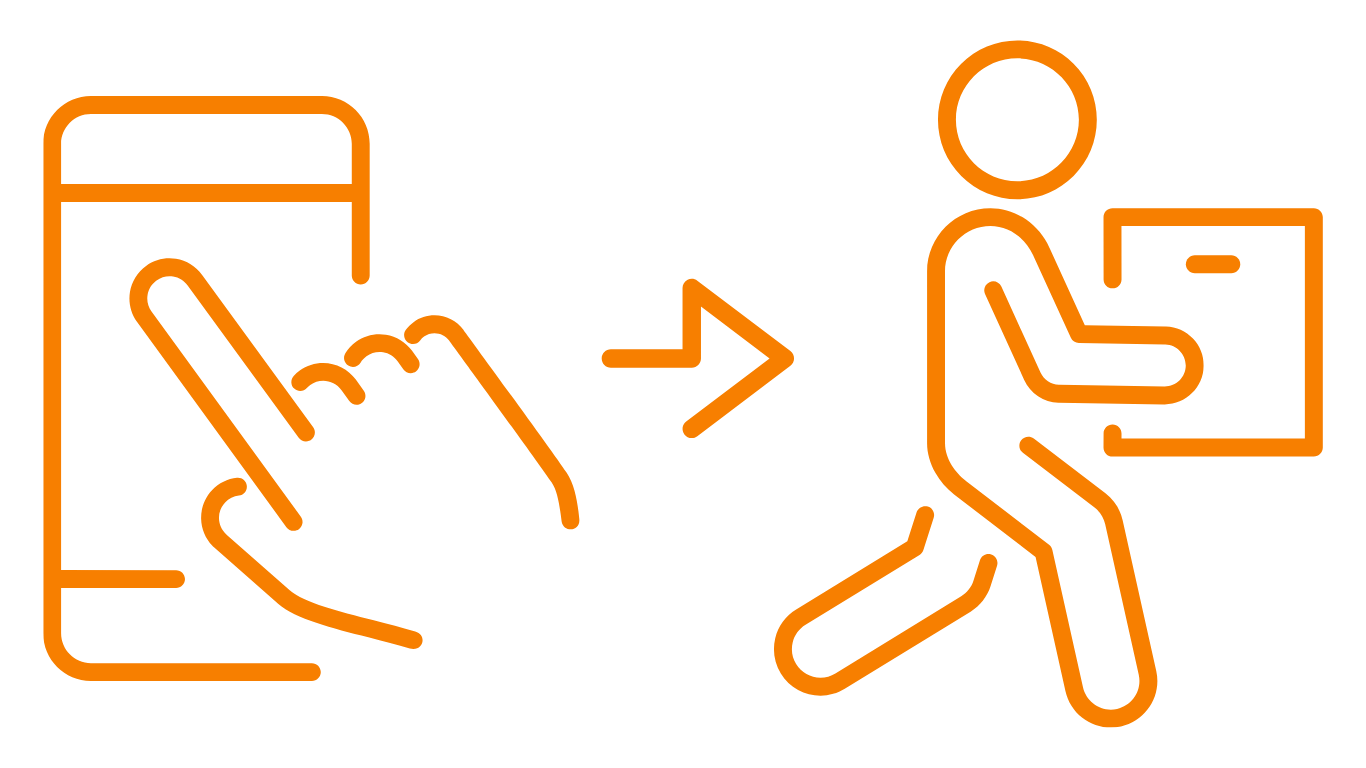 Delivery icon showing updates and confirmation for Site Connected’s same-day Hot Shot Delivery service.