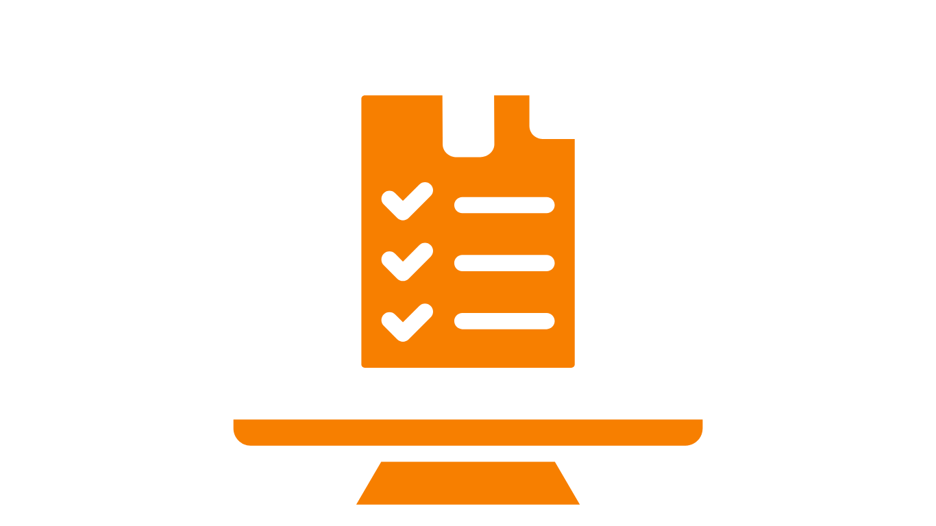 Clipboard and checklist icon representing Site Connected’s process to submit material or service sourcing requests.